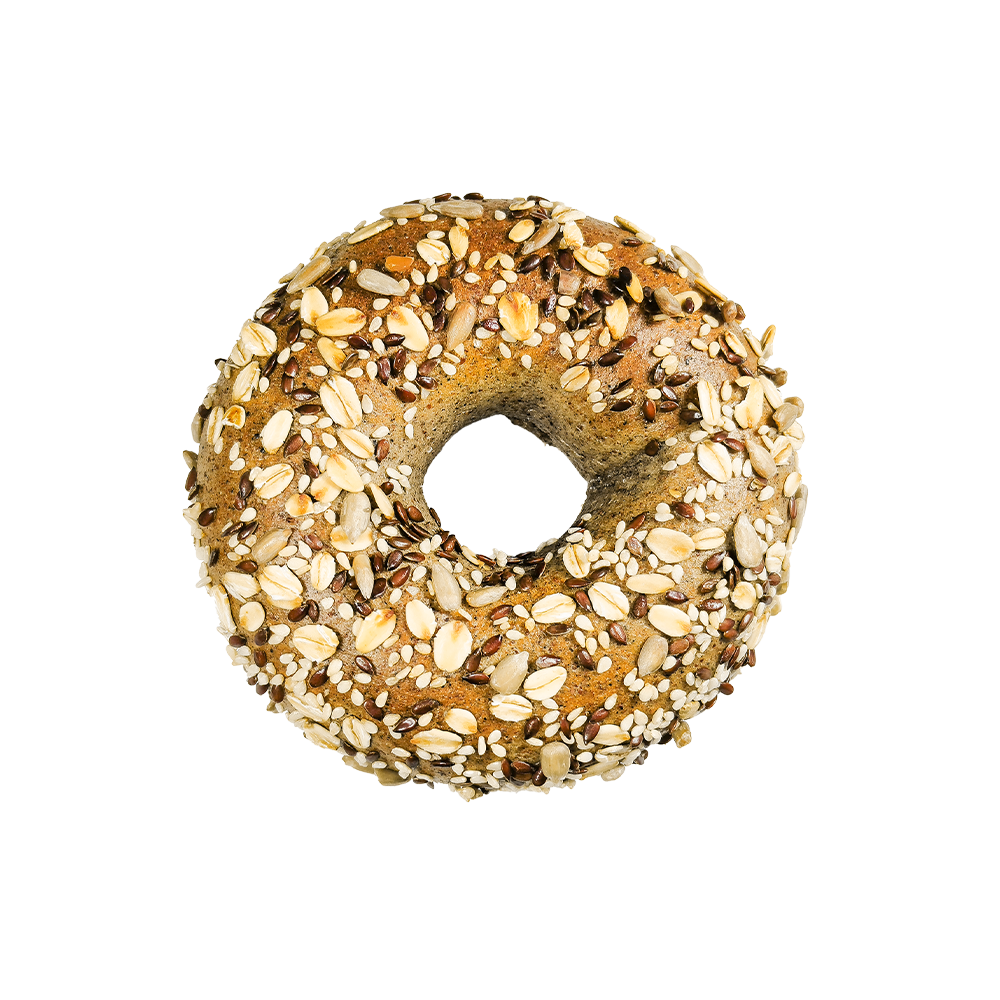 Pemakanan Pemakanan Bagel Multigrain Gandum Penuh Gelap Pemakanan Pemakanan Bagel Multigrain Gandum Penuh Gelap